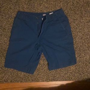 Old navy blue canvas shorts